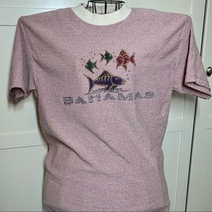 VTG Bahamas Striped Shirt Mens Large 1999